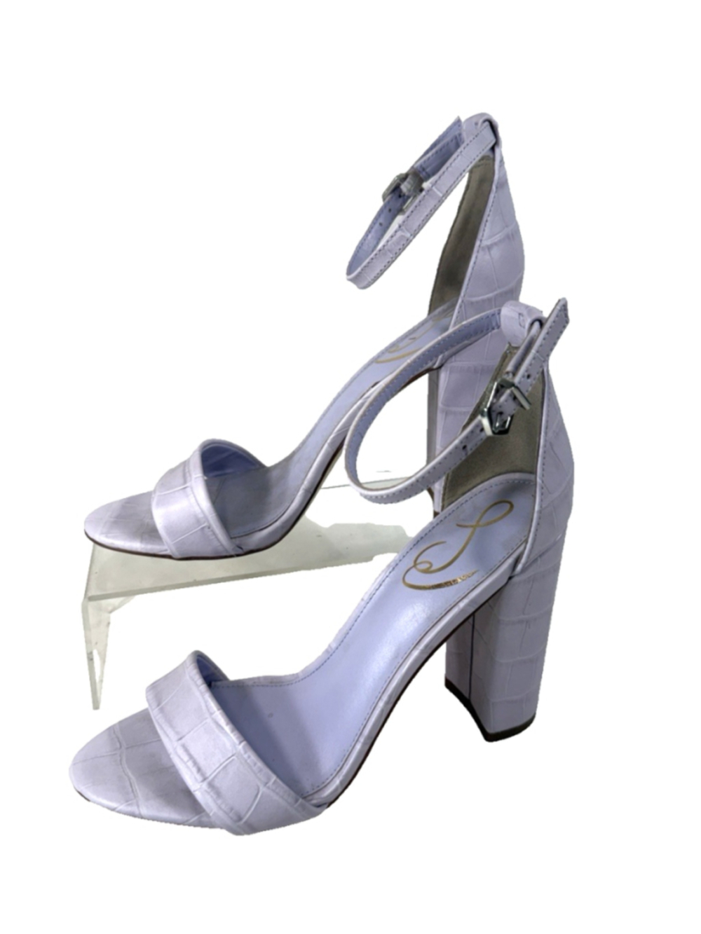 Sam Edelman Women's Yaro Block Heel Sandal Lilac Size 7M